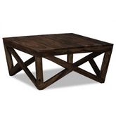 The Attic Baltimore Solid Sheesham Wood Centre Coffee Table Walnut